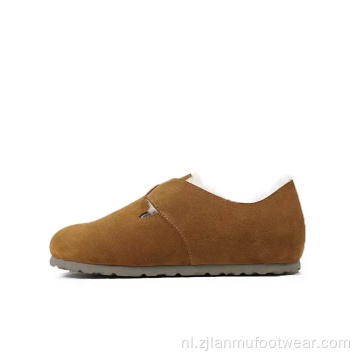 Shearling bont bijgesneden laars slippers